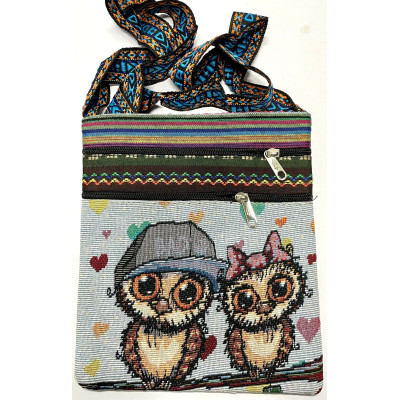 Owl Design Slim Bag - ဇီးကွက် လွယ်အိတ်